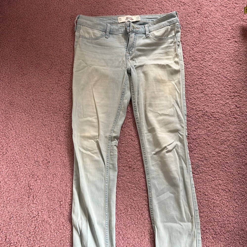 Worn Hollister Jean Leggings, light wash, size 1S